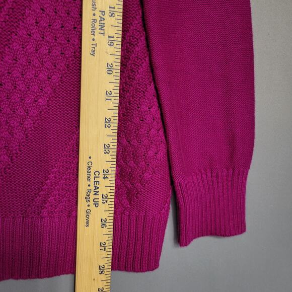 Coldwater Creek Sweater Womens Small Knit Pullover Cowl Neck Retro Winter Preppy - Picture 7 of 12